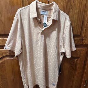 Men's Yellow Polo Shirt Size L by Linksoul‎ NEW with Tag